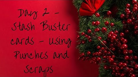 #countdowntochristmas - Stash busting, easy to mass produce AND kid friendly cards!