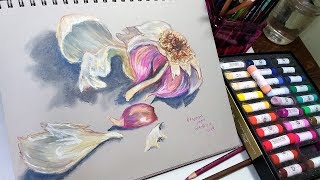 First time using handmade pastels // Sketchbook Sunday