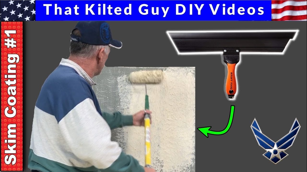 How to Skim Coat Walls in 2022, the EASY way, with a Magic Trowel and a  paint roller. 
