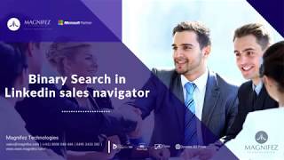 Binary Search in Lead Builder in Linkedin Sales navigator 1