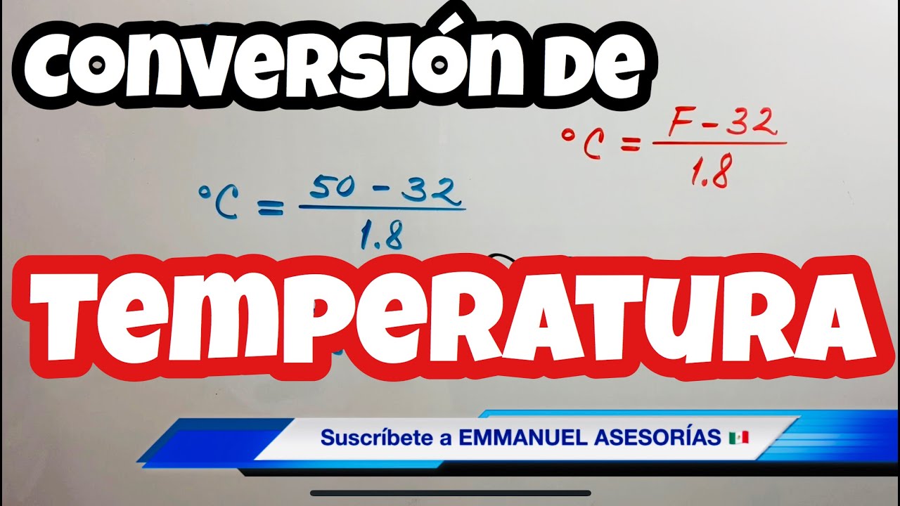 Conversión de UNIDADES DE TEMPERATURA (Celsius, Kelvin y Fahrenheit) 💦🌦