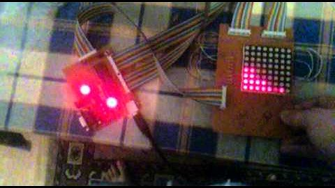 Tetris on a 8x8 led matrix