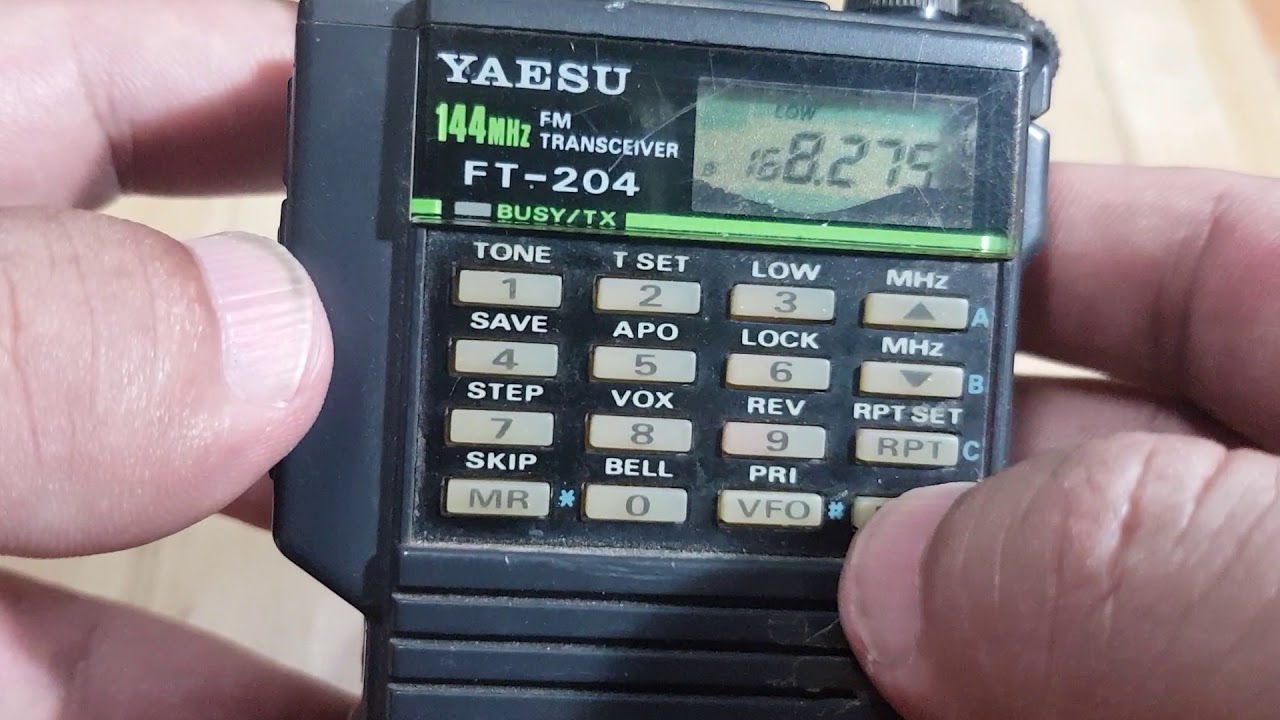 วิธีปรับกำลังส่ง Yaesu FT204