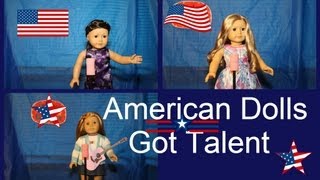 American Girl Dolls Talent Show Compeion Tara Mia Violet Singing