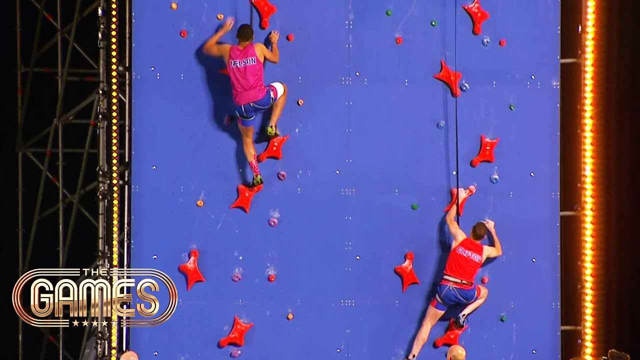 Climbing Skills Are Put To Test As The Men Take Part In Speed Climbing | The Games | ITV