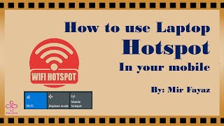 How to use Laptop hotspot in your mobile screenshot 4