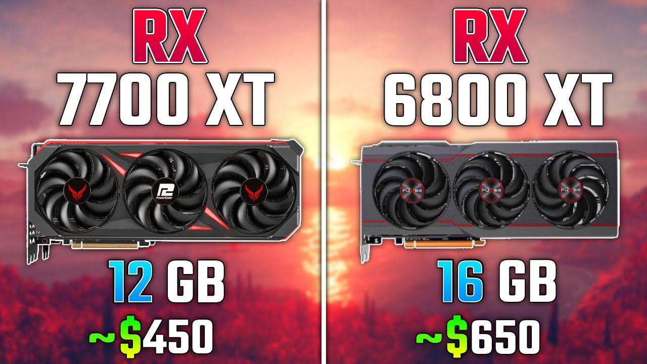 AMD RX 7700 XT vs RX 6800 XT Test in 7 Games YouTube