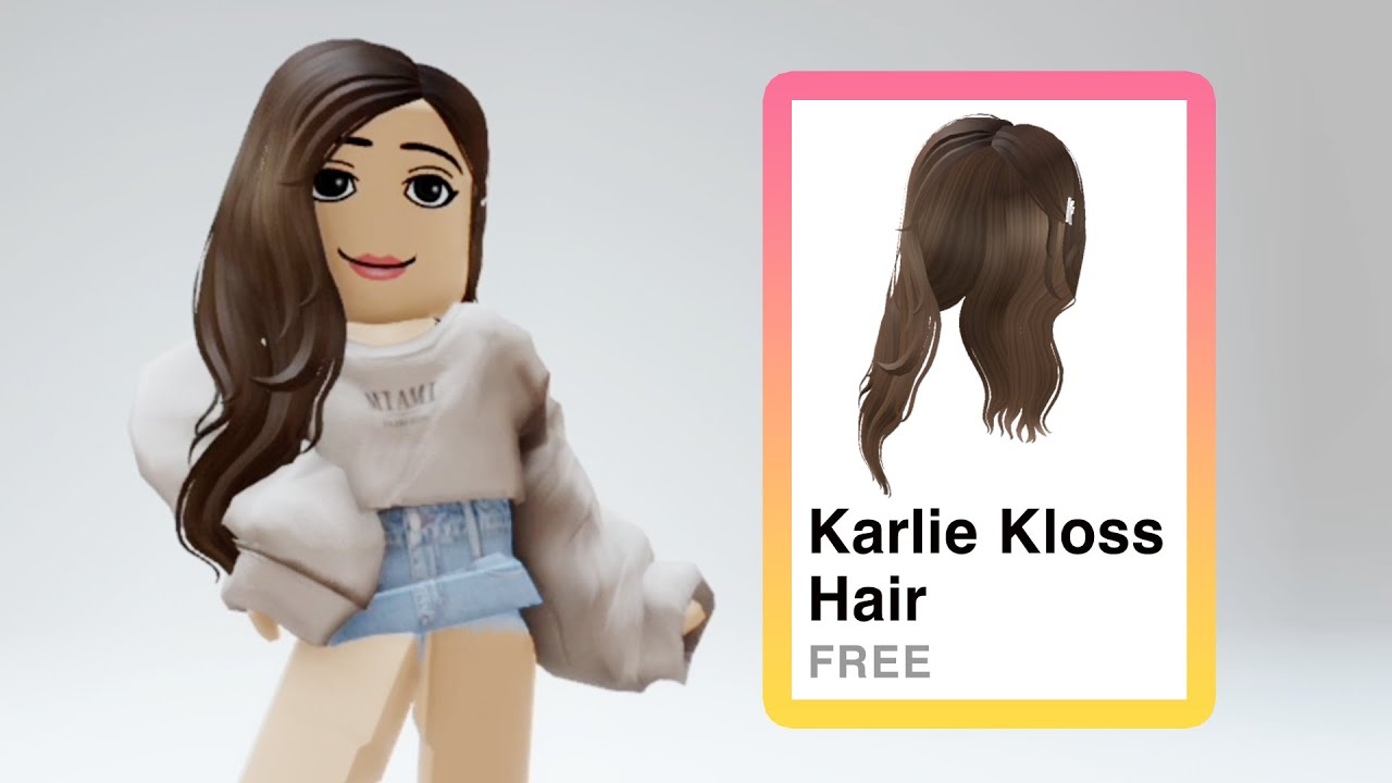 ITEM GRÁTIS!!!! Como Pegar o cabelo da karlie kloss no roblox 😵‍💫💓