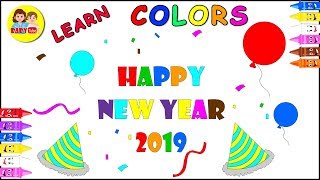 Happy New Year 2019 New Year Coloring Page For Kids New Year Greetings