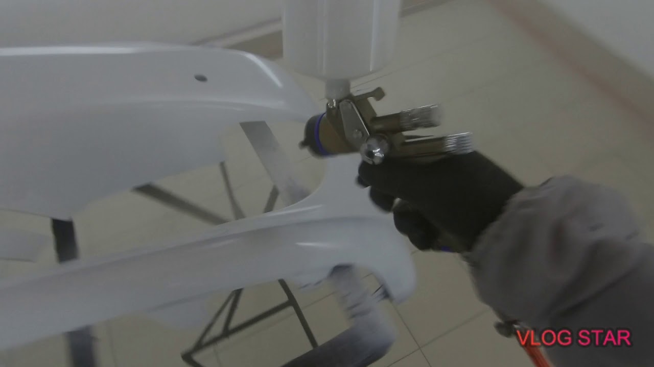 SATAjet X 5500 1.3 digital. Tesla bumper painting