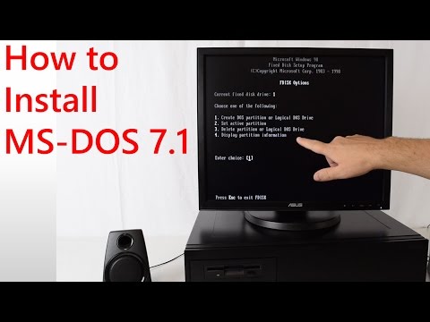 How to install MS DOS 7.1
