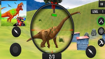 Dino Hunting Games - Wild Hunter 3D Android ios gameplay - Dinosaur Planet Gaming Part - 9