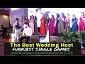 How to Host a Wedding: The Best Wedding Host | Funniest Single Games | Garter Tradition