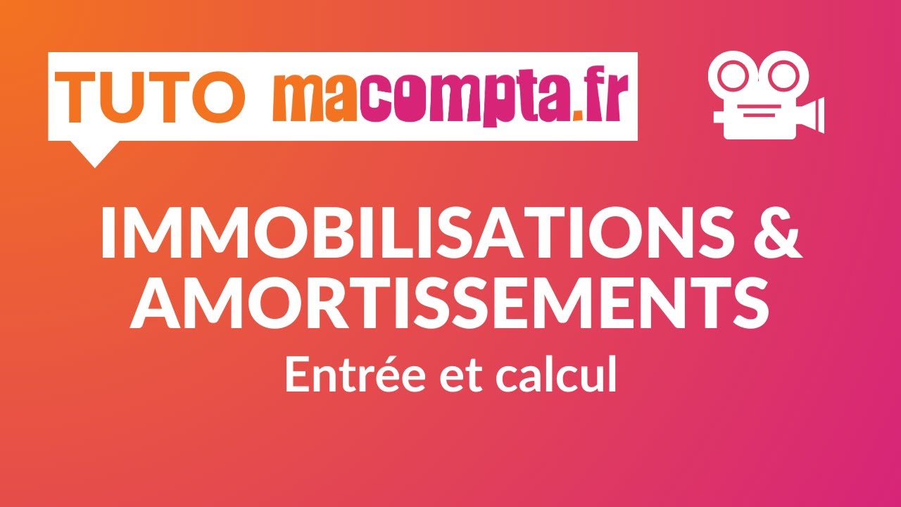 Entrée d'immobilisations et calcul des amortissements
