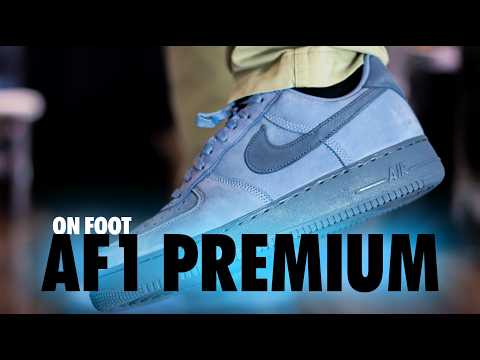 ON FOOT! Nike Air Force 1 Premium PRM Dark Sky Blue Dark  display picture 3