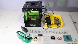Mobile laser engraver with NEJE KZ3000 and Raspberry Pi