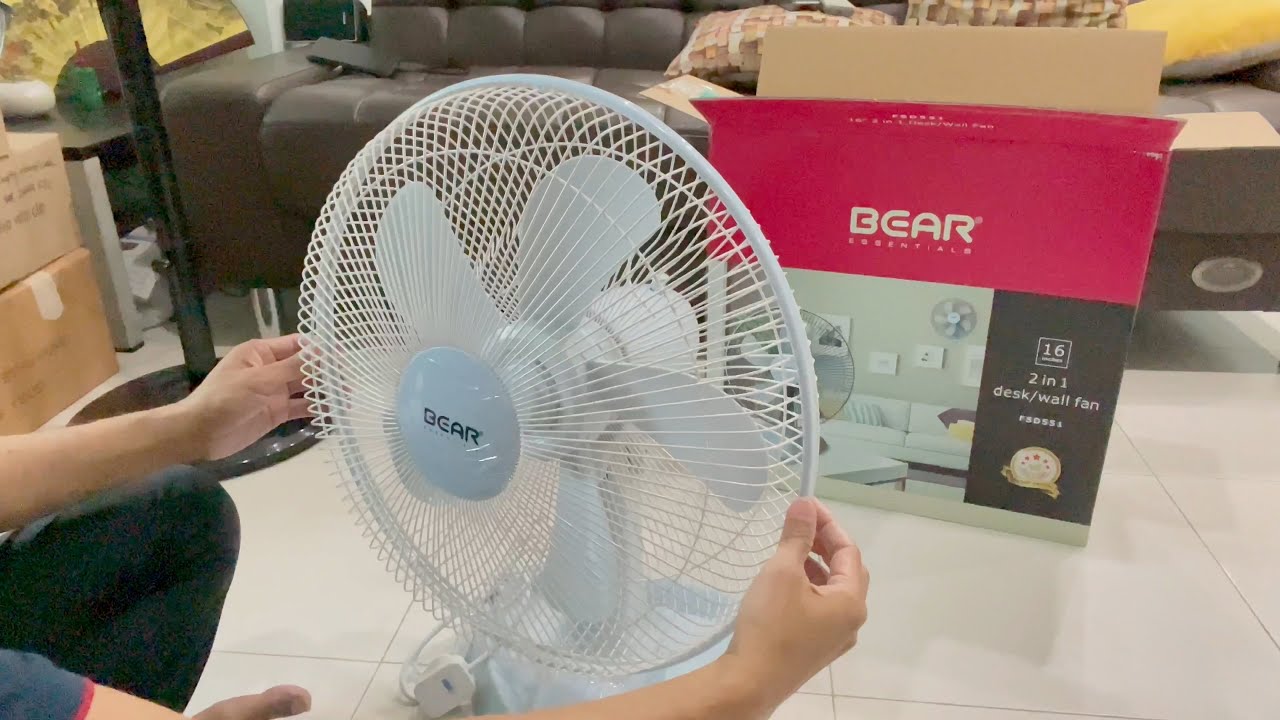 Bear Essentials Desk Fan FSD551 - Unboxing and Setup