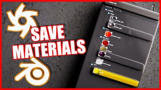 How To Save Your Blender OCTANE Materials Beginner Guide