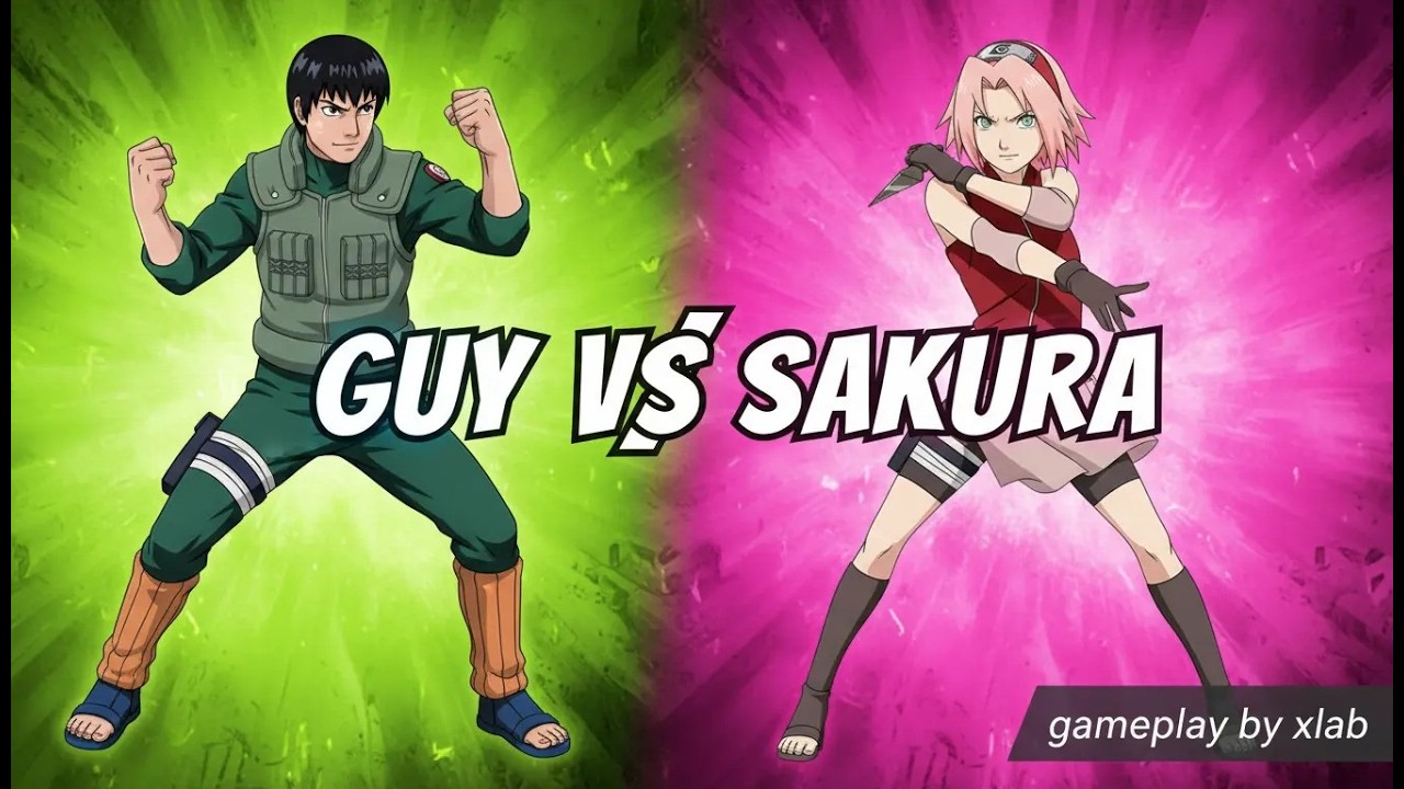 Might Guy vs Sakura Haruno! Pertarungan Taijutsu Paling Brutal 🔥