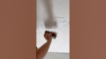 Ceiling Texture Demo (5 brush) #drywall #tutorial #diy
