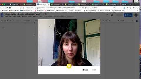 Google Classroom: How to insert a photo onto a google doc w/ your webcam.