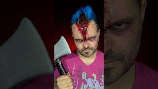 I TOOK AN AXE TO THE FACE! #Shorts #FXMakeup #Halloween #Scary @Pinkstylist