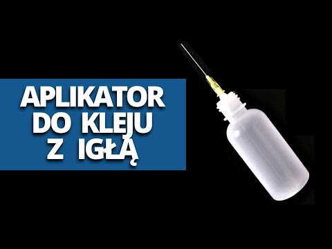 Aplikator do kleju z igłą 50ml video