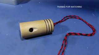 Using Carbide & HSS Tooling To Machine A Beech Wood Whistle