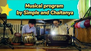 Simple Sang The Song In Different Languages.  Chaitanya's Tabla Playing. Sahaja Yoga Life.