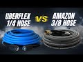 Uberflex 14 hose vs 38 amazon gray hose  reviewing  testing  car wash tips