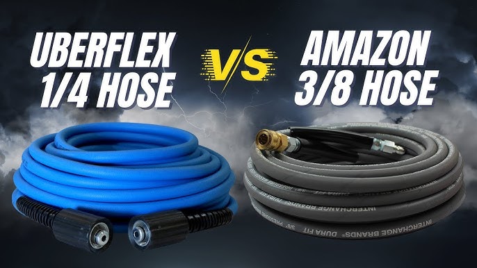 3/8” or 1/4” hose for Electric pressure washer for the most GPM? 