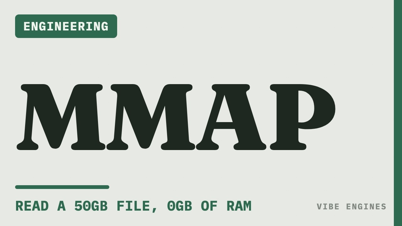Video: mmap: How to Read a 50GB File Without 50GB of RAM