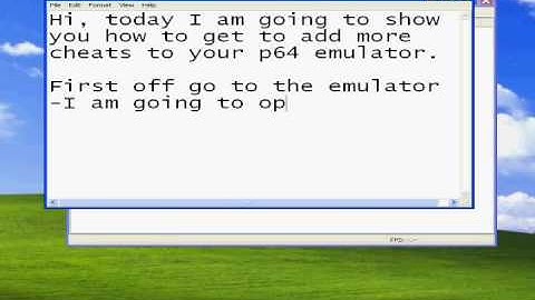 How to add cheats to Project 64