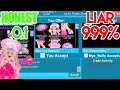 WOULD YOU LIE FOR THE VALENTINES SET? Royale High *HONESTY TEST!* | Roblox Royale High