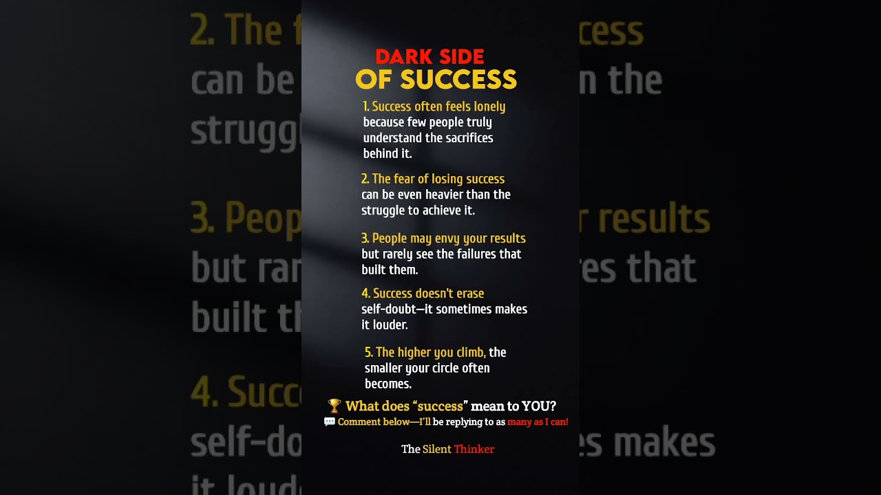 The Harsh Truth About Success Nobody Tells You 💯 