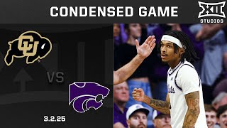 Colorado vs. Kansas State Condensed Game | 2024-25 Big 12 Men's Basketball