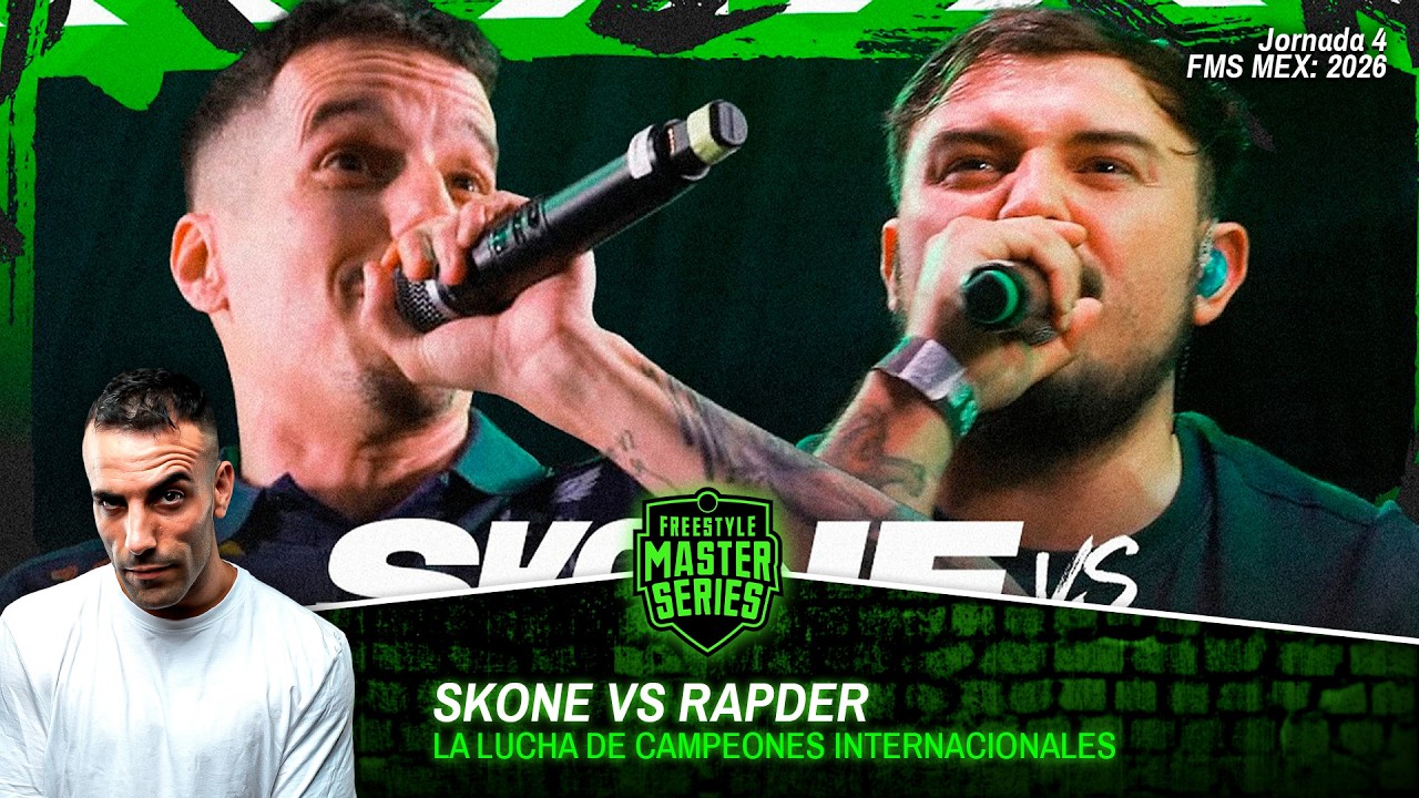 ¿SKONE NO ES VALORADO EN MÉXICO? *RAPDER VS SKONE* #FMSMEXICO J4 Votación