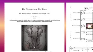 Composing for Brass Quintet [5/7]. "The Elephant and The Kitten". Composer Sketch to Score #Dorico