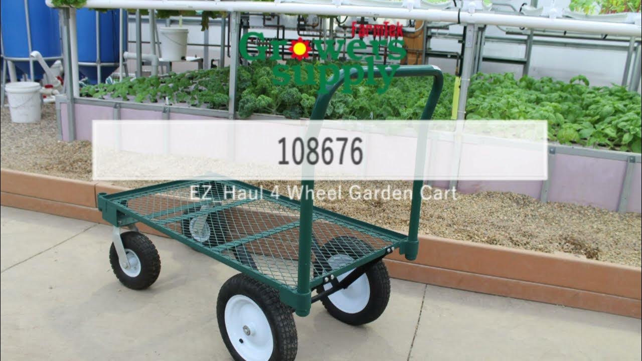 How to Assemble an EZHaul 4Wheel Garden Cart YouTube
