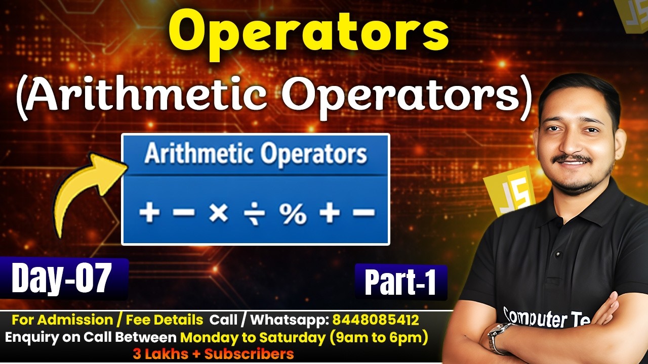 #7 Arithmetic Operators in JavaScript | JavaScript Tutorial for ...