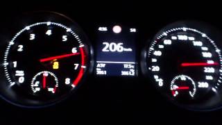 Vw golf vii gti dsg 2014 230hp 350nm 0-100 0-240 acceleration