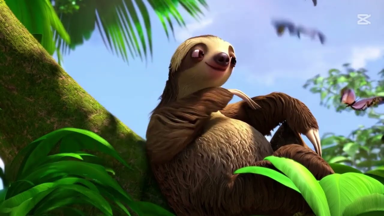 The Lazy Sloth’s Song — Relaxing Jungle Rhyme for Kids