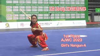 Ut leng CHEUNG, 1st Place, Girls Nangun-A, 11th AJWC 2023 SJM #wushu #nangun  #kungfu #martial arts