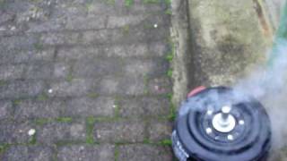 Hurricane lit AF - featherweight combat robot goes up in smoke