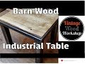 Oak and Steel Industrial Table- Vintage Wood Workshop