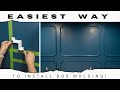 How To INSTALL BOX MOLDING - This is the EASIEST Way to do it! - Step by Step Guide