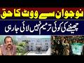 No Amendment Planned to Remove Voting Rights from Young Citizens I Daily Mumtaz