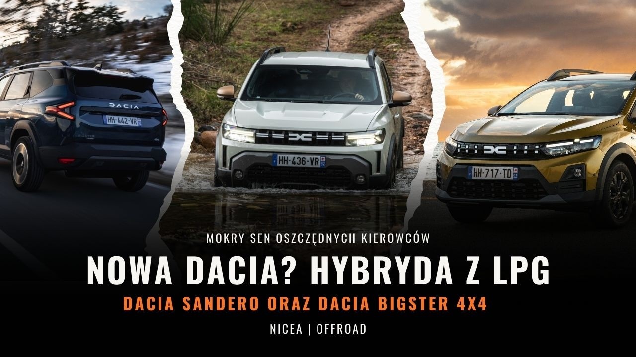 Dacia Bigster 4x4 HYBRYDA + LPG 🔥 Sandero i Automat za 89 tys. – Test z Nicei