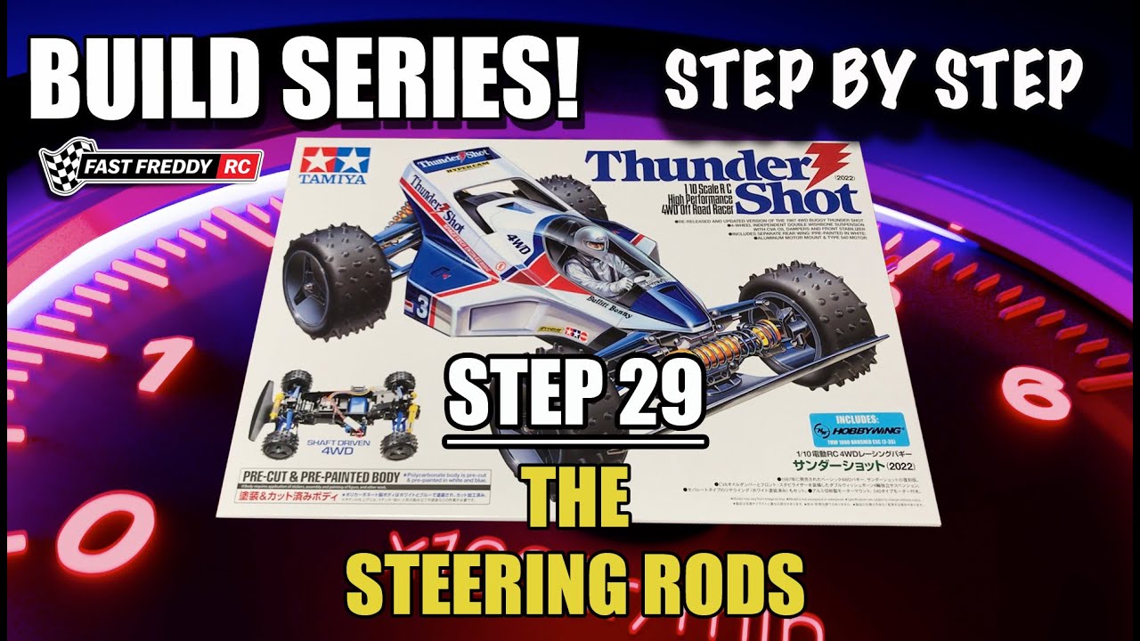 Tamiya ThunderShot (2022) - Step 29 - The Steering Rods - YouTube