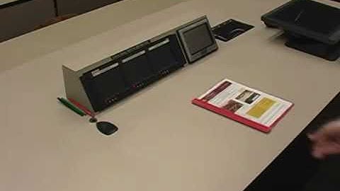Classroom Projection System Video Guide: Using a Document Camera